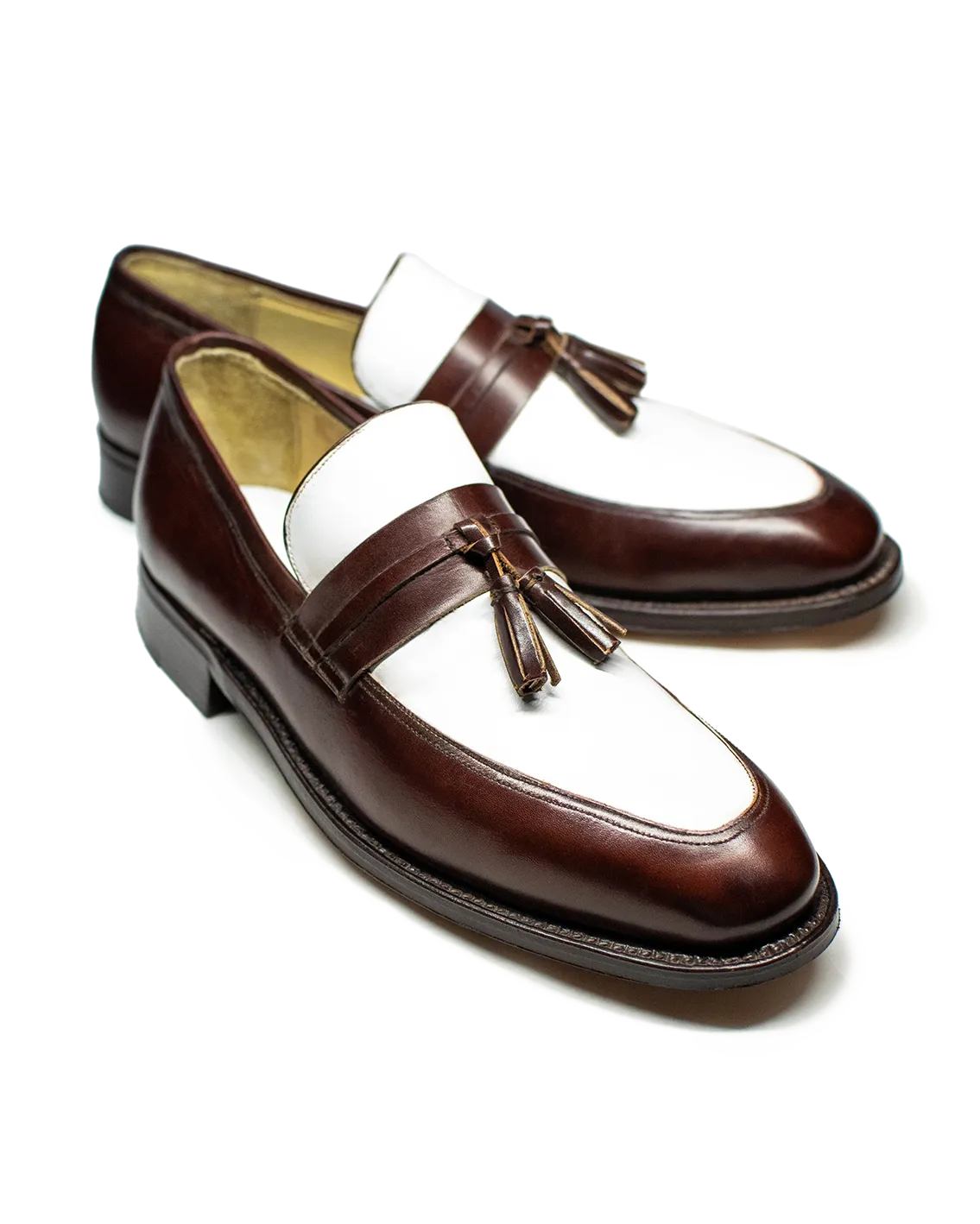 Escarpin 123 (Combinado Guinda y Blanco)